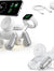 3 in 1 Wireless Charging Station for Apple Devices,Foldable Cute Magnetic Mag-Safe Wireless Charger Stand with Night Light